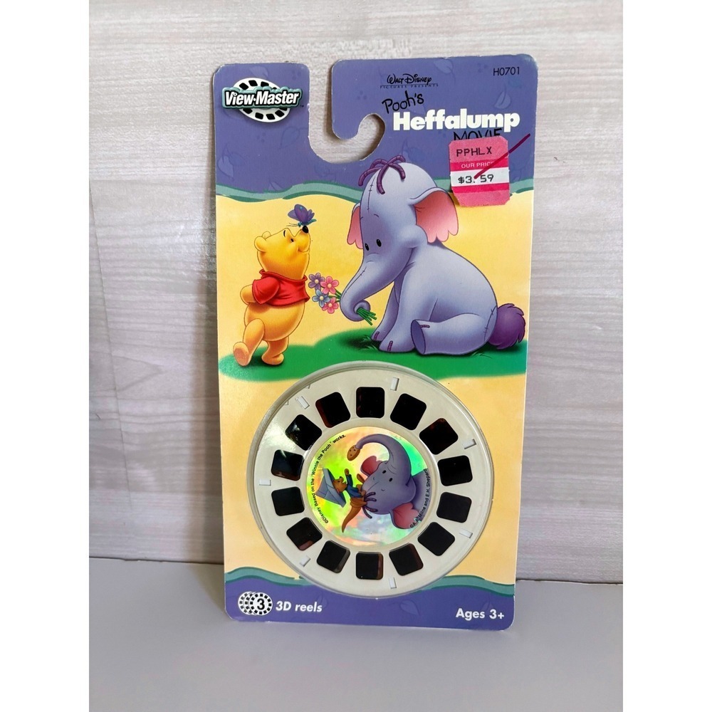 View-Master Disney Pooh's Heffalump Movie 3 Reel Set H0701 New Sealed 2004 Retro